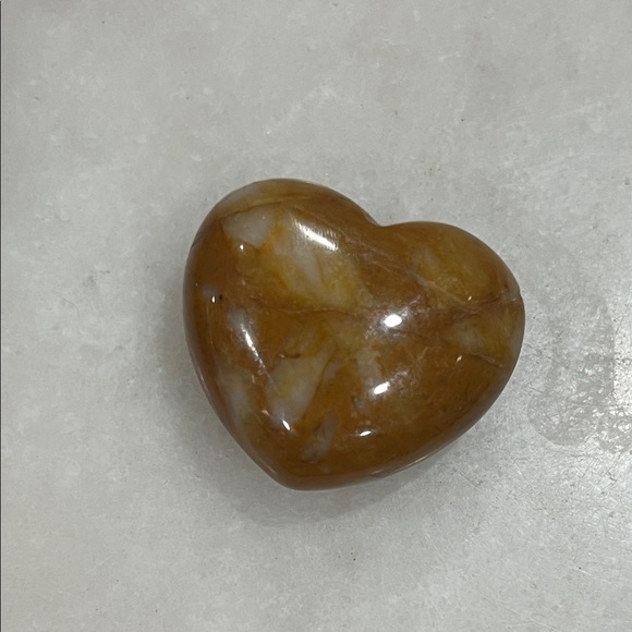 Heart-Shaped Agate Stone Decor - Picture 1 of 3